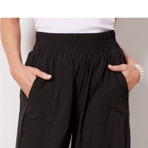 Evereve Scout Black Wide Leg Pants Trousers Size xl